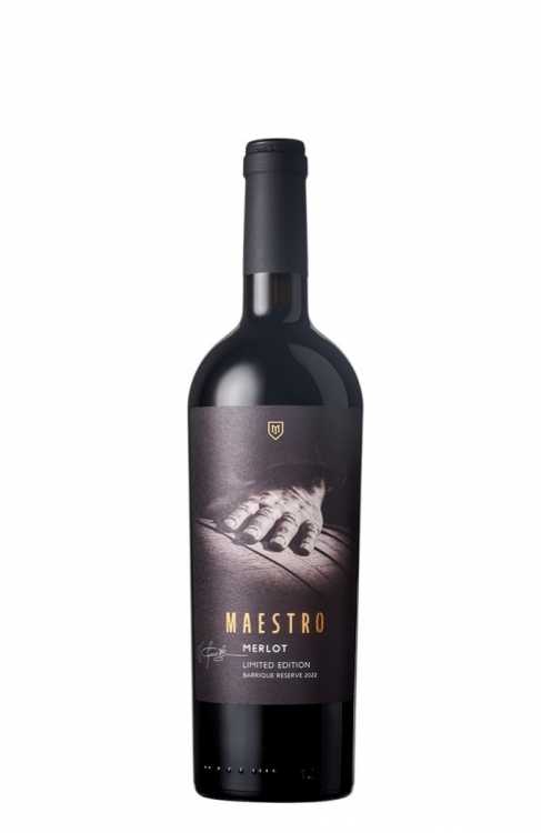 Вино «Maestro» 2022 Merlot, Barrique Reserve. 0,75