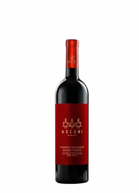 Вино «Cabernet Sauvignon - Malbec - Merlot» 2022 Velvet, Asconi. 0,75