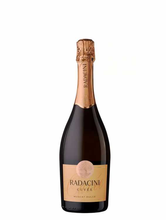 Шампанское «Cuvee» Muscat сладкое белое, Radacini. 0,75