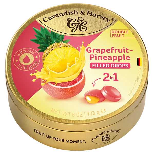 Леденцы "Букурия" с грейпфрутом и ананасом, 175 гр.