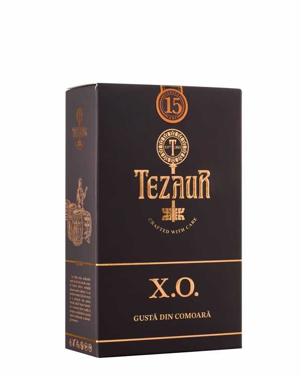 Коньяк «Tezaur» XO 15 лет. 0,5 в коробке.