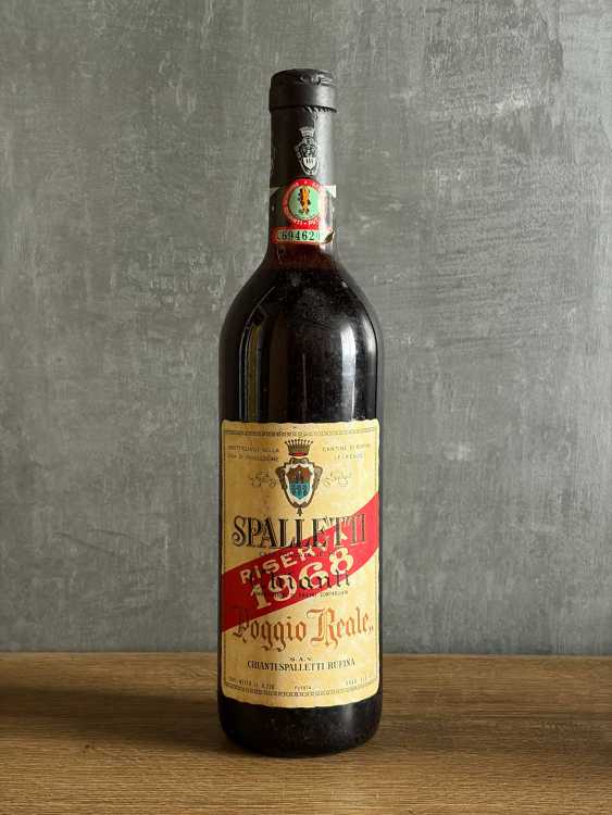 Вино Spalletti Chianti “Poggio Reale” 1968 года.