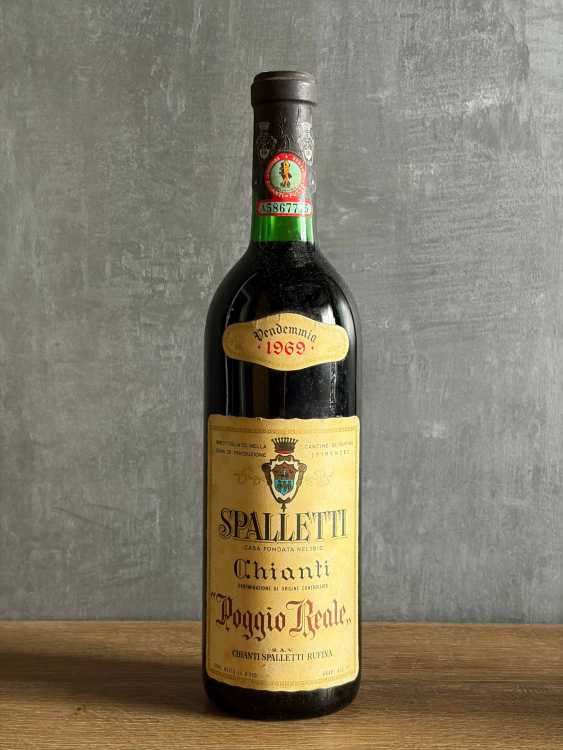 Вино Spalletti Chianti “Poggio Reale” 1969 года.