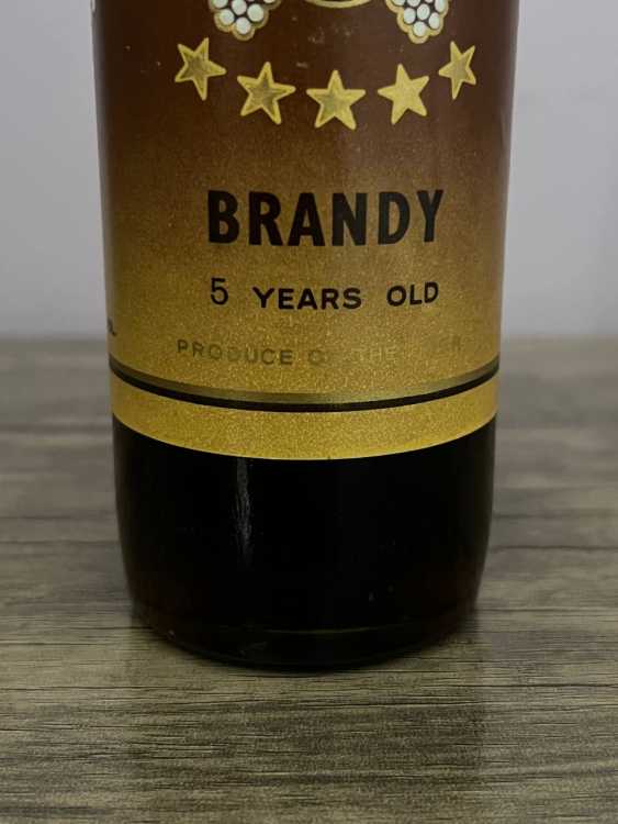 Армянский "5 звезд" BRANDY 1987 года. 0,5 л СССР. Редкий. Экспортный. 