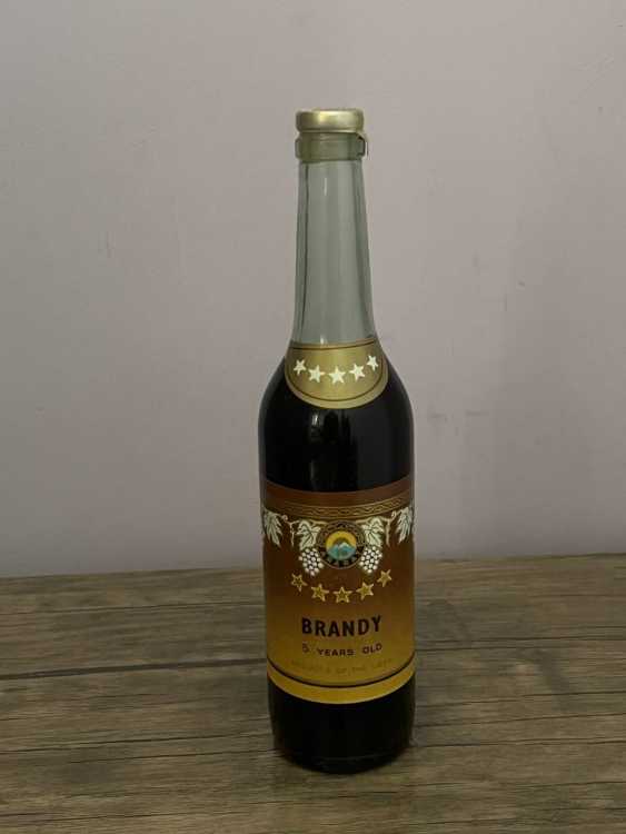 Армянский "5 звезд" BRANDY 1987 года. 0,5 л СССР. Редкий. Экспортный. 