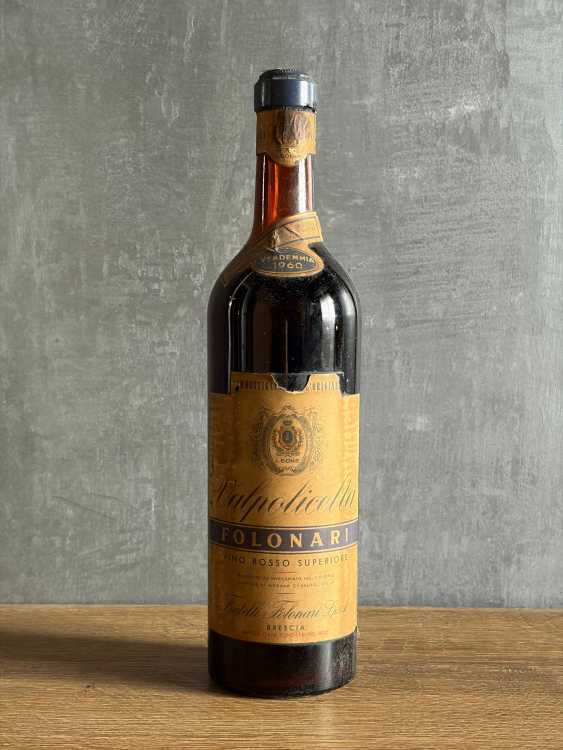 Вино Folonari Valpolicella 1960 года.