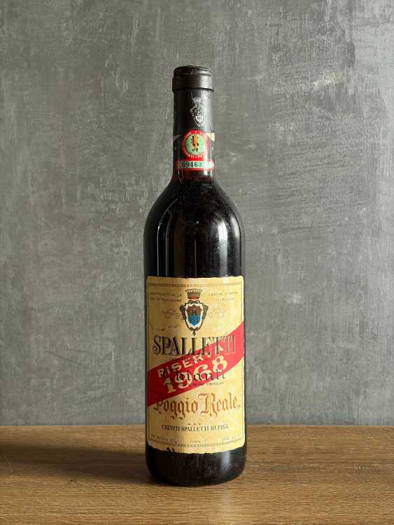 Вино Spalletti Chianti “Poggio Reale” 1968 года.