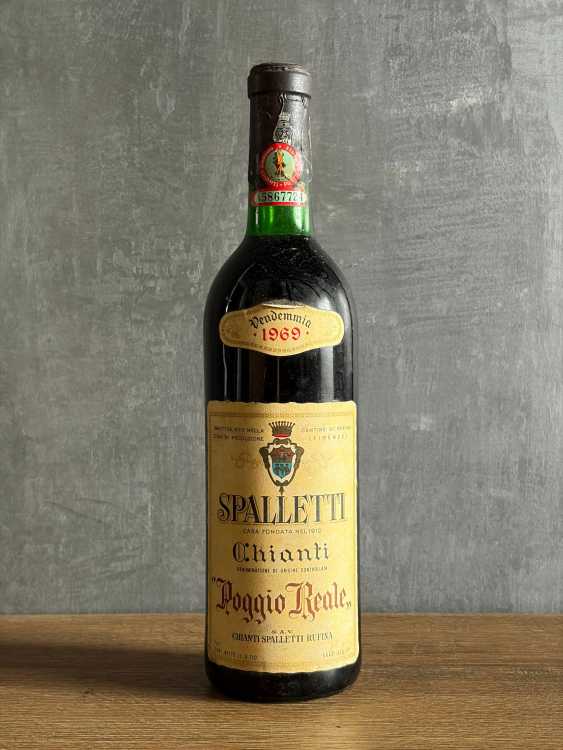 Вино Spalletti Chianti “Poggio Reale” 1969 года.