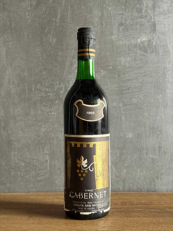 Вино Tenuta San Michele Cabernet 1968 года.