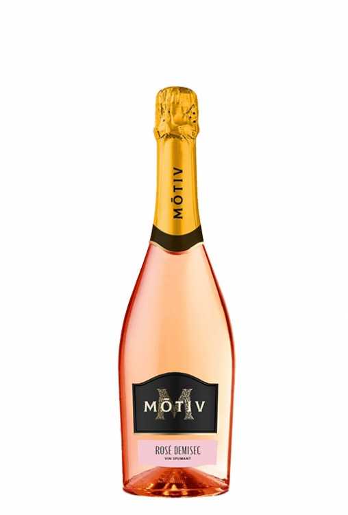 Шампанское «Motiv» розовое полусухое, Cuza. 0,75