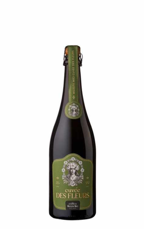 Шампанское «Cuvee des Fleurs» Viorica - Riton, брют натюр белое, Milestii Mici. 0,75