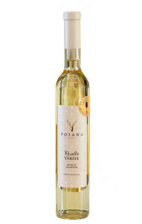 Вино «Recolta Tarzie» 2019 Muscat - Traminer, Poiana. 0,5