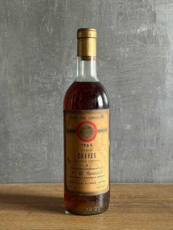 Вино Grands Vins Demoizeau Vino Graves 1964 года.