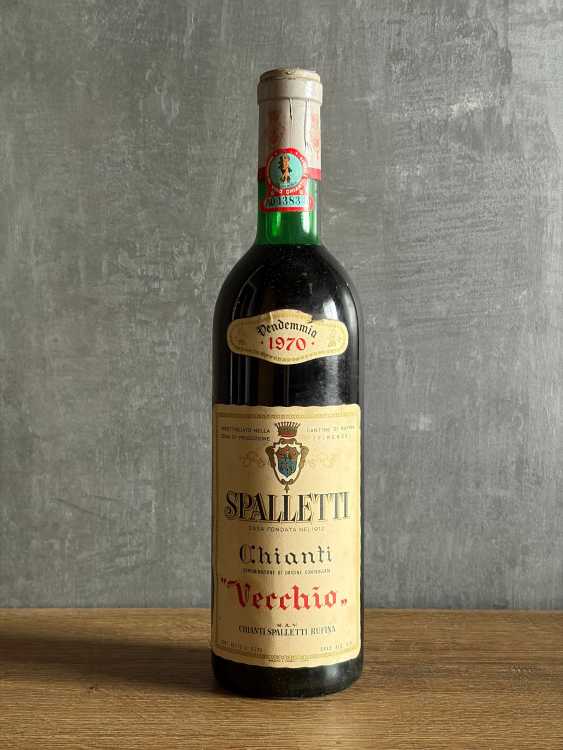 Вино Spalletti Chianti “Vecchio” 1970 года.