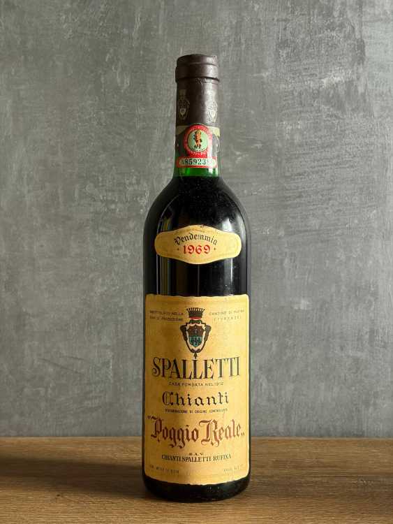 Вино Spalletti Chianti “Poggio Reale” 1969 года.