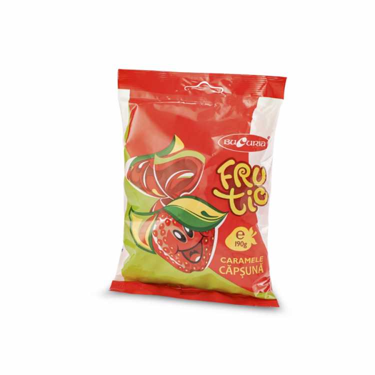 Карамель "Фрутик" с клубникой, 190 г.