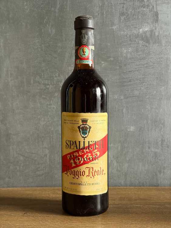 Вино Spalletti Chianti “Poggio Reale” 1965 года.