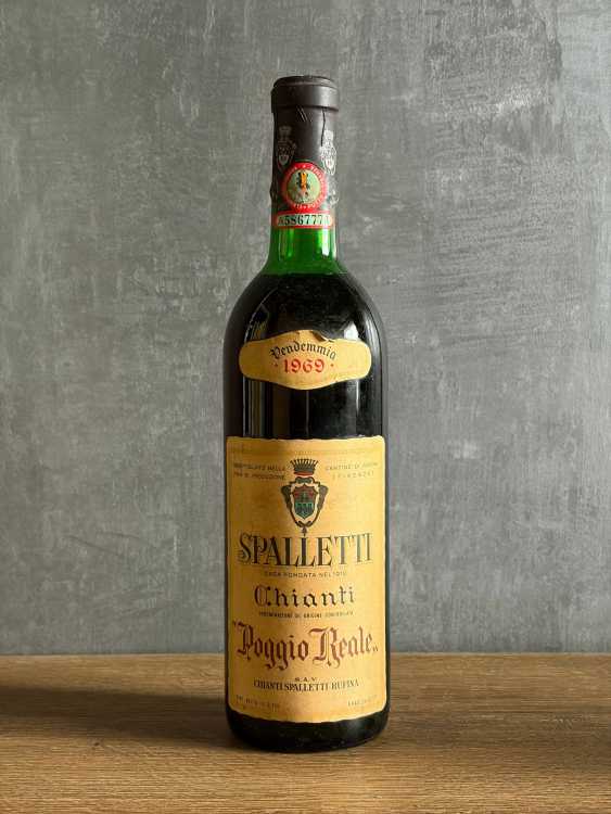 Вино Spalletti Chianti “Poggio Reale” 1969 года.